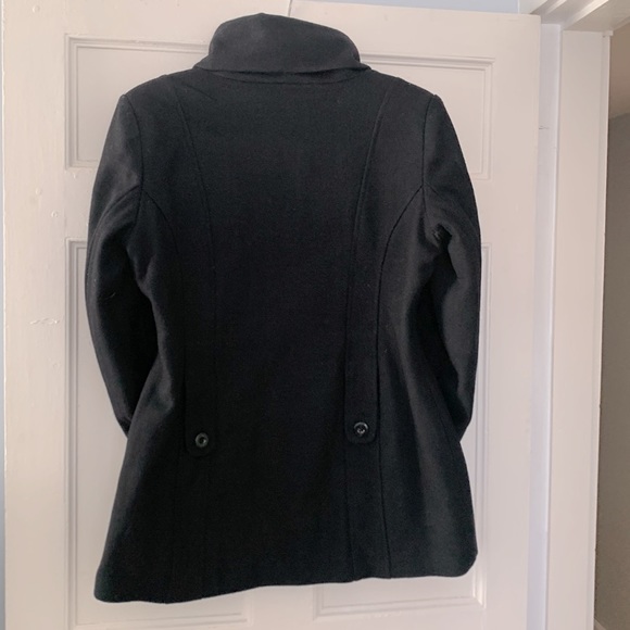 Majora wool blend coat, black, size large - Picture 4 of 9